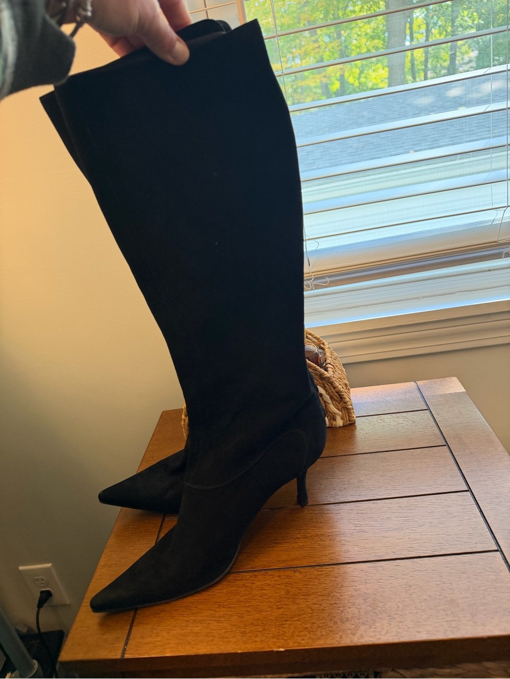 Sergio Rossi Black Suede Boots 39
